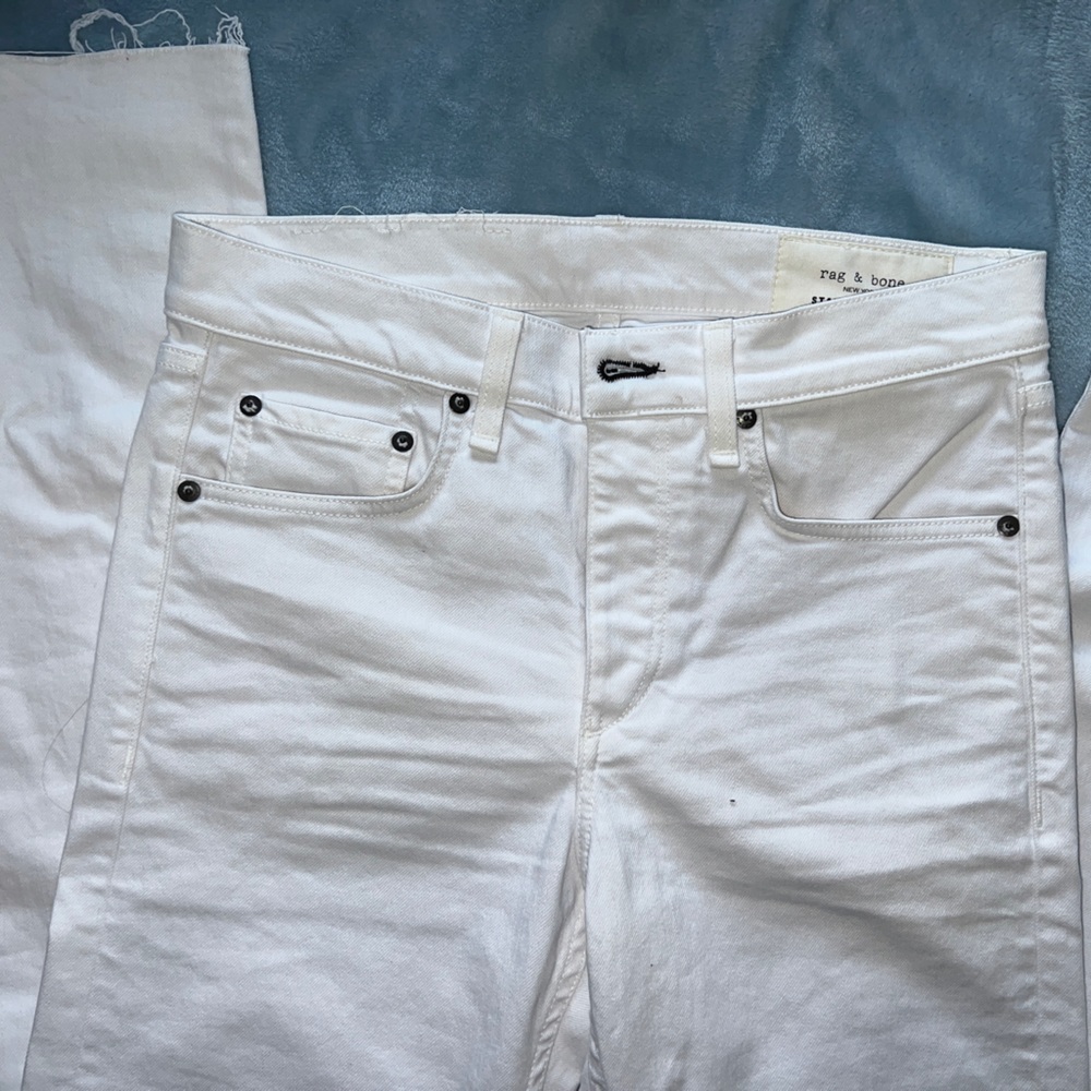 MENS RAG & BONE white jeans (slim fit)